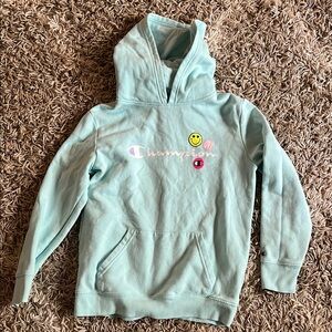 Champion Blue Pullover Hoodie Sweatshirt